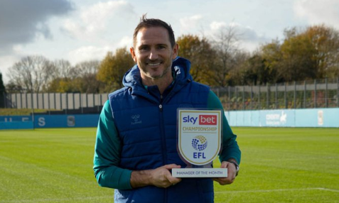 5 victoires en 6 matchs et 18 buts inscrits ! Officiel : Lampard nommé manager du championnat du mois d'octobre